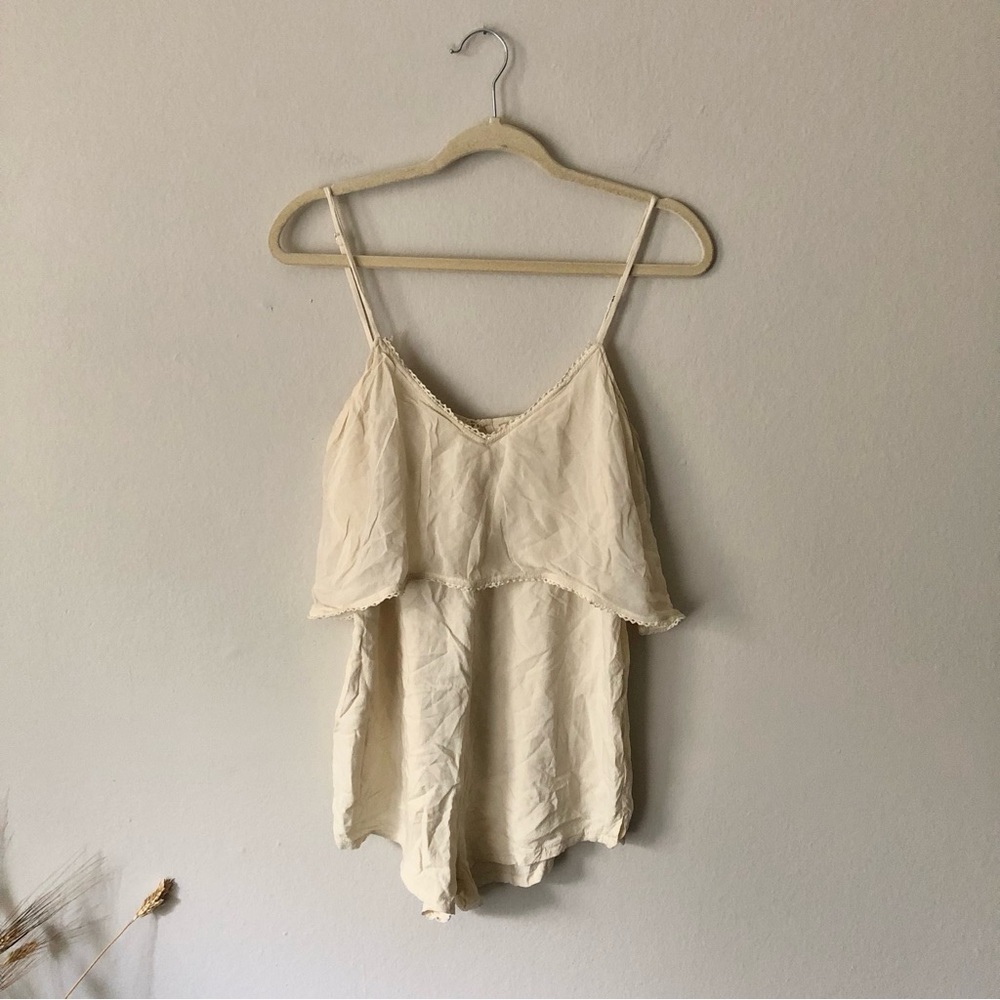 Cleobella Romper Boho in Ivory Cream Western Small